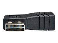 Tripp Lite USB 2.0 High Speed Adapter Reversible A to Right Angle A M/F - Adaptateur USB - USB (F) pour USB (M) - USB 2.0 - connecteur à 90°, moulé - noir UR024-000-RA