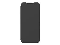 Samsung GP-FWA225AMA - Étui à rabat pour téléphone portable - polyuréthane, polycarbonate - noir - pour Galaxy A22 GP-FWA225AMABW