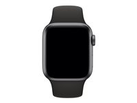 Apple 40mm Sport Band - Bracelet de montre pour montre intelligente - taille S/M & M/L - noir - pour Watch (38 mm, 40 mm, 41 mm) MTP62ZM/A