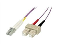 MCL - Câble réseau - SC multi-mode (M) pour LC multi-mode (M) - 1 m - fibre optique - 50 / 125 microns - OM3 FJOM3/SCLC-1M