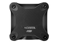 ADATA Durable SD600 - Disque SSD - 256 Go - externe (portable) - USB 3.1 Gen 1 - noir ASD600-256GU31-CBK