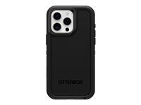 OtterBox Defender Series XT - Coque de protection pour téléphone portable - compatibilité avec MagSafe - noir - pour Apple iPhone 15 Pro Max 77-92967