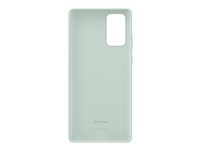 Samsung Silicone Cover EF-PN980 - Coque de protection pour téléphone portable - silicone - vert mystique - pour Galaxy Note20, Note20 5G EF-PN980TMEGEU