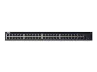 Dell EMC Networking X1052P - Commutateur - C2+ - Géré - 48 x 10/100/1000 + 4 x 10 Gigabit SFP+ - Montable sur rack - PoE+ (360 W) 210-AEIP