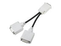 HP DMS-59 To Dual DVI Y-Cable Adapter - Adaptateur DVI - DMS-59 (M) pour DVI-D (F) - 20 cm - pour AMD FirePro 2270, FirePro W7000, Radeon HD 6350; EliteDesk 700 G1; NVS 300, 315 DL139A