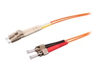 Uniformatic - Câble réseau - ST multi-mode (M) pour LC multi-mode (M) - 5 m - fibre optique - 62,5 / 125 microns - OM1 - orange 21054