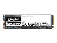 Kingston KC2500 - Disque SSD - chiffré - 500 Go - interne - M.2 2280 - PCI Express 3.0 x4 (NVMe) - 256-bit AES-XTS - Self-Encrypting Drive (SED), TCG Opal Encryption 2.0 SKC2500M8/500G