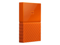 WD My Passport WDBS4B0020BOR - Disque dur - chiffré - 2 To - externe (portable) - USB 3.0 - AES 256 bits - orange WDBS4B0020BOR-WESN
