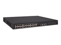 HPE FlexNetwork 5130-24G-PoE+-2SFP+-2XGT (370W) EI - Commutateur - C3 - Géré - 24 x 10/100/1000 (PoE+) + 2 x 10 Gigabit Ethernet SFP+ / 1 Gigabit Ethernet SFP+ + 2 x 10 Gigabit Ethernet - Montable sur rack - PoE+ (370 W) JG940A