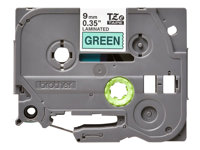 Brother TZe-721 - Noir sur vert - Rouleau (0,9 cm x 8 m) 1 cassette(s) ruban laminé - pour Brother PT-D210, D600, H110, H200; P-Touch PT-1005, E110, H107; P-Touch Cube Plus PT-P710 TZE-721