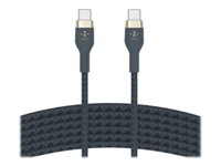 Belkin BOOST CHARGE - Câble USB - 24 pin USB-C (M) pour 24 pin USB-C (M) - 3 m - bleu CAB011BT3MBL