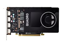 NVIDIA Quadro P2000 - Carte graphique - Quadro P2000 - 5 Go GDDR5 - PCIe 3.0 x16 - 4 x DisplayPort - Pour la vente au détail VCQP2000-PB