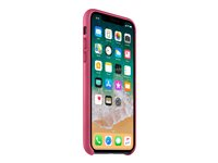 Apple - Coque de protection pour téléphone portable - cuir - rose fuchsia - pour iPhone X MQTJ2ZM/A