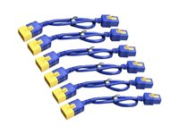 APC - Câble d'alimentation - IEC 60320 C19 pour IEC 60320 C20 - 1.8 m - bleu - pour P/N: SMT2200I-AR, SMT2200R2I-AR, SMT3000I-AR, SMT3000R2I-AR, SMX3000HVTUS, SRT10RMXLIX806 AP8716SX593