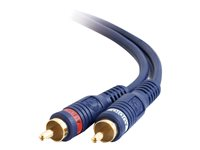 C2G Velocity - Câble audio - RCA mâle pour RCA mâle - 3 m - double paire torsadée blindée 80213
