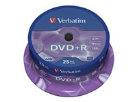 Verbatim DataLifePlus - 25 x DVD+R - 4.7 Go 16x - spindle 43500
