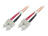 Uniformatic - Câble réseau - SC multi-mode (M) pour SC multi-mode (M) - 1 m - fibre optique - 50 / 125 microns - OM2 - sans halogène 21101