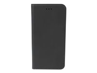 Uniformatic Folio - Protection à rabat pour téléphone portable - polyuréthane, polyuréthanne thermoplastique (TPU) - noir - pour Huawei P8 Lite 90501