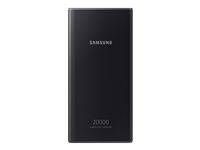 Samsung Battery Pack EB-P5300 - Banque d'alimentation - 20000 mAh - 25 Watt - 3 A - PD 3.0, QC 2.0, AFC, SFC - 2 connecteurs de sortie (USB, 24 pin USB-C) - sur le câble : USB-C - gris foncé EB-P5300XJEGEU