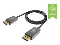 Vision Professional Premium Braided - Câble DisplayPort - DisplayPort (M) pour DisplayPort (M) - 3 m - support 4K - noir, blanc TC 3MDP/HQ