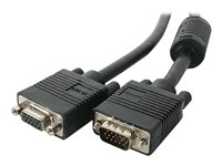 StarTech.com Câble d'extension vidéo pour écran VGA haute résolution 10 m - HD15 M/F - Rallonge de câble VGA - HD-15 (VGA) (M) pour HD-15 (VGA) (F) - 10 m - moulé - noir MXTHQ10M