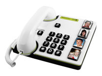 DORO MemoryPlus 319i ph - Téléphone filaire - blanc, gris foncé 5303