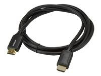 StarTech.com Câble HDMI grande vitesse haute qualité avec Ethernet de 2 m - Cordon HDMI vers HDMI - Câble HDMI 2.0 - 4K 60 Hz (HDMM2MP) - Câble HDMI avec Ethernet - HDMI mâle pour HDMI mâle - 2 m - noir - pour P/N: EXTEND-HDMI-4K40C6P1, KITBXAVHDPEU, KITBXAVHDPUK, KITBXDOCKPEU, KITBXDOCKPUK HDMM2MP