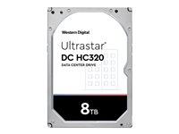 WD Ultrastar DC HC320 HUS728T8TAL5205 - Disque dur - chiffré - 8 To - interne (de bureau) - 3.5" (dans un support de 3,5") - SAS 12Gb/s - 7200 tours/min - mémoire tampon : 256 Mo - FIPS - cryptage TCG avec FIPS 0B36412