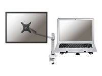 Neomounts by Newstar FPMA-D300NOTEBOOK - Kit de montage - pour écran LCD / ordinateur portable (full-motion) - argent - Taille d'écran : 10"-27" - pinces montables, montrable sur bureau FPMA-D300NOTEBOOK