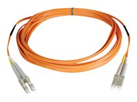 Tripp Lite 15M Duplex Multimode 50/125 Fiber Optic Patch Cable LC/LC 50' 50ft 15 Meter - Cordon de raccordement - LC multi-mode (M) pour LC multi-mode (M) - 15 m - fibre optique - duplex - 50 / 125 microns - orange N520-15M