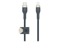 Belkin BOOST CHARGE - Câble Lightning - 24 pin USB-C mâle pour Lightning mâle - 2 m - bleu - pour Apple iPad/iPhone/iPod (Lightning) CAA011BT2MBL