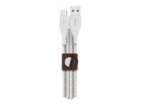 Belkin DuraTek Plus - Câble USB - 24 pin USB-C (M) pour USB (M) - 1.22 m - blanc F2CU069BT04-WHT
