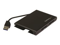 StarTech.com Lecteur et enregistreur de cartes SD dual-slot USB 3.0 portable avec UHS II et SD 4.0 - SD/SDHC/SDXC - Lecteur de carte (MMC, SD, SDHC, SDXC) - USB 3.0 2SD4FCRU3