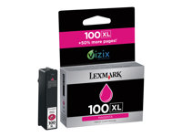 Lexmark Cartridge No. 100XL - À rendement élevé - magenta - originale - cartouche d'encre LCCP, LRP - pour Lexmark Prevail Pro704, Value Ink Prevail Pro709, Value Ink Prospect Pro209 14N1070E