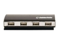 C2G 4-Port USB 2.0 Aluminum Hub - Concentrateur (hub) - 4 x USB 2.0 - de bureau 81645