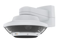 AXIS Q6100-E 50 Hz - Caméra de surveillance réseau - dôme - extérieur - à l'épreuve du vandalisme/imperméable - couleur (Jour et nuit) - 4 x 5 000 000 pixels - 2592 x 1944 - iris fixe - Focale fixe - GbE - H.264, H.265 - High PoE 01710-001