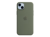 Apple - Coque de protection pour téléphone portable - compatibilité avec MagSafe - silicone - olive - pour iPhone 14 Plus MQUD3ZM/A