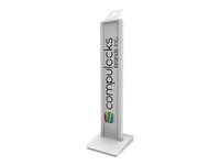 K/BrandMe Floor Stand Secure Kiosk 140W260HSEWW