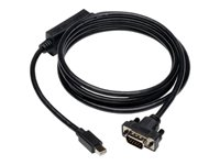 Tripp Lite 6ft Mini DisplayPort to VGA Adapter Converter Cable mDP to VGA M/M 6' - Câble d'écran - Mini DisplayPort (M) pour HD-15 (VGA) (M) - 1.83 m - vis moletées - noir P586-006-VGA