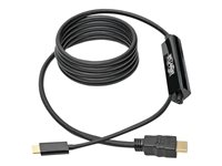 Tripp Lite USB C to HDMI Adapter Cable Converter UHD Ultra High Definition 4K x 2K @ 30Hz M/M USB Type C, USB-C, USB Type-C 6ft 6' - Adaptateur vidéo externe - USB-C 3.1 - HDMI - noir U444-006-H