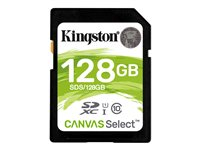 Kingston Canvas Select - Carte mémoire flash - 128 Go - UHS-I U1 / Class10 - SDXC UHS-I SDS/128GB