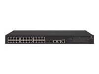 HPE 1950-24G-2SFP+-2XGT - Commutateur - C3 - Géré - 24 x 10/100/1000 + 2 x Gigabit SFP / 10 Gigabit SFP+ + 2 x 10Gb Ethernet - Montable sur rack JG960A