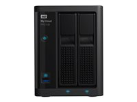 WD My Cloud PR2100 WDBBCL0120JBK - Serveur NAS - 2 Baies - 12 To - HDD 6 To x 2 - RAID RAID 0, 1, JBOD - RAM 4 Go - Gigabit Ethernet WDBBCL0120JBK-EESN