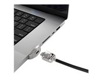 Compulocks Ledge Lock Adapter for MacBook Pro 16" M1, M2 & M3 with Keyed Cable Lock - Adaptateur à fente de verrouillage pour la sécurité - avec serrure à clé - pour Apple MacBook Pro 16 (M1, M2) MBPR16LDG02KL