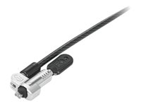 Kensington NanoSaver Cable Lock - Câble de sécurité - noir - 1.8 m - pour ThinkCentre M70q Gen 3; M75t Gen 2; ThinkPad T14 Gen 3; T14s Gen 3; X1 Carbon Gen 11 4XE1B81915