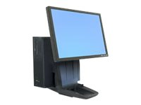 Ergotron Neo-Flex All-In-One Lift Stand - Pied - pour écran LCD / unité centrale - noir - Taille d'écran : jusqu'à 24 pouces 33-326-085