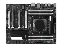 MSI X99A SLI - Krait Edition - carte-mère - ATX - Socket LGA2011-v3 - X99 - USB 3.0, USB 3.1 - Gigabit LAN - audio HD (8 canaux) X99A SLI KRAIT EDITION