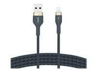 Belkin BOOST CHARGE - Câble Lightning - USB mâle pour Lightning mâle - 2 m - bleu - pour Apple iPad/iPhone/iPod (Lightning) CAA010BT2MBL
