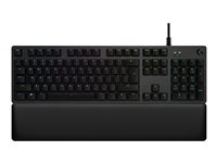 Logitech Gaming G513 - Clavier - backlit - USB - International US - commutateur : GX Red Linear - carbone 920-009340