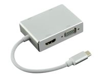 MCL Samar USB3C-DVIHRU - Adaptateur vidéo externe - USB-C - DVI, HDMI, VGA USB3C-DVIHRU